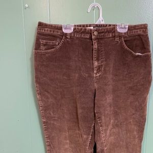Petite Brown Corduroy Pants